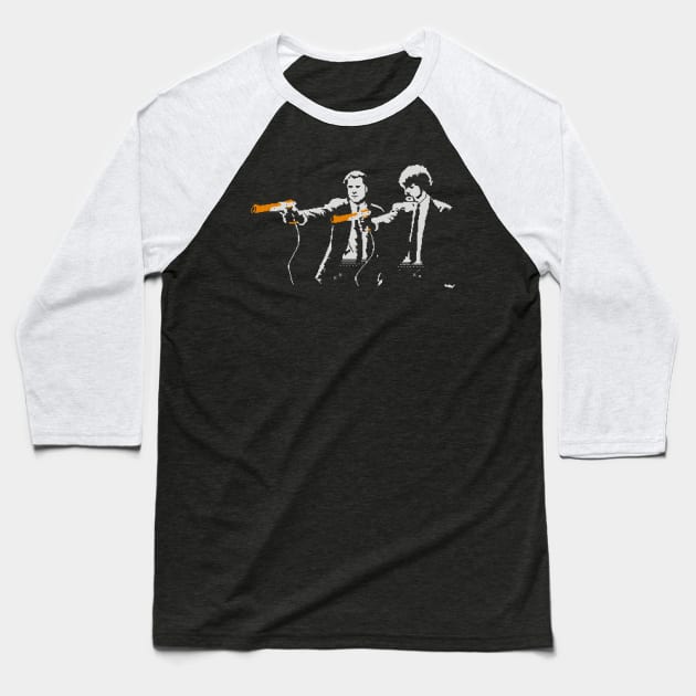 Pixel Fiction Baseball T-Shirt by Azafran